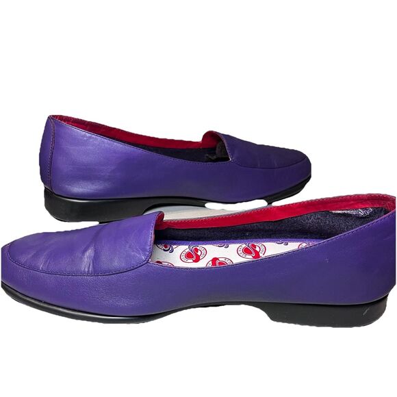 Vintage Grasshoppers by Keds Red Hat Society Limited Ed Purple Leather Sz 8.5 - Picture 3 of 7